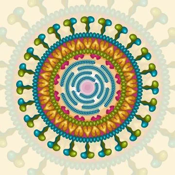 Rota virus. Background. Eps 10. Stock Illustration