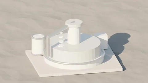 Rotary adsorber carousel for carbon capture rotating loop Stock Footage 342706530