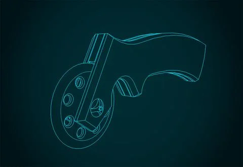 Rotary cutter Stock Illustration