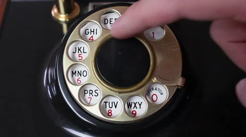 Rotary Dial Phone Stock Footage 45817030