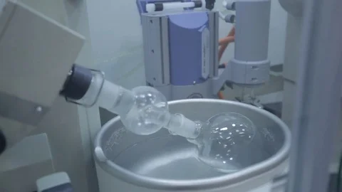 Rotary Evaporator Stock Footage 71454576