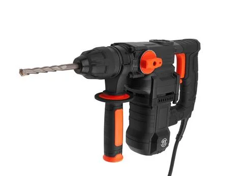 Rotary hammer with a drill Stock-Fotos