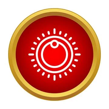 Rotary knob adjusting setting control icon Illustrazione stock