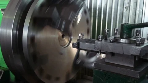 Rotary lathe machine Stock Footage 82224332