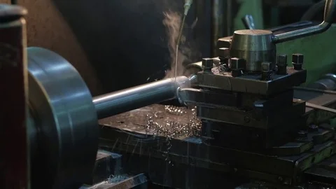 Rotary lathe machine Video stock 82702719