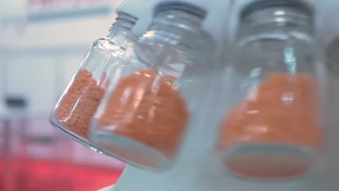 Rotary sample divider for analytical measurement of solid materials - close up Video stock 132876589