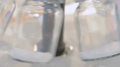 Rotary sample divider for analytical measurement of solid materials - close up Video stock 135521119