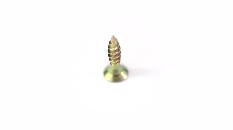 Rotary screw on the white background 库存影片 35472743
