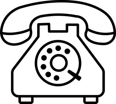 Rotary telephone Stock Illustration