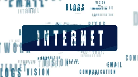Rotate array internet word Stock Footage 33849775