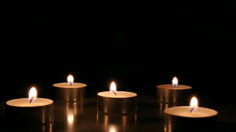 Rotate candle lights Stock Footage 162602902