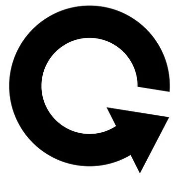 Rotate Ccw Flat Vector Icon イラスト素材