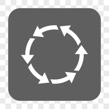 Rotate CCW Rounded Square Button 스톡 일러스트