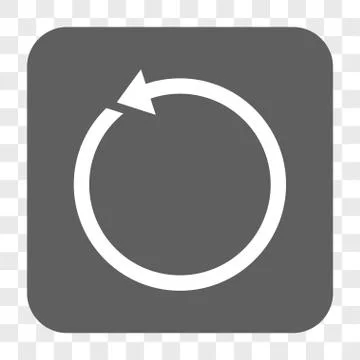 Rotate CCW Rounded Square Button 스톡 일러스트