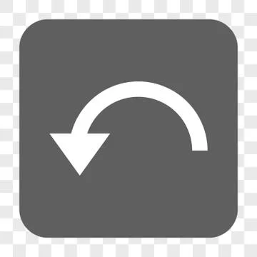 Rotate CCW Rounded Square Button Illustrazione stock