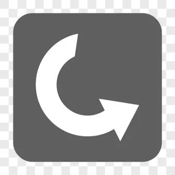 Rotate CCW Rounded Square Button Stock Illustration
