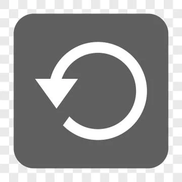 Rotate CCW Rounded Square Button Stock Illustration