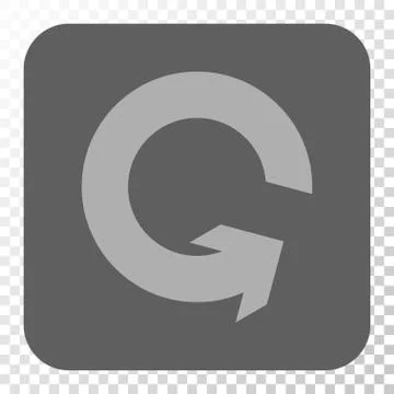 Rotate CCW Rounded Square Button Stock Illustration