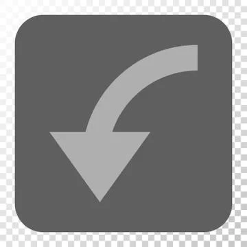 Rotate CCW Rounded Square Button Stock Illustration