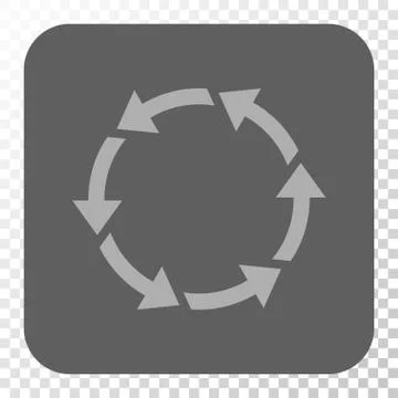 Rotate CCW Rounded Square Button 스톡 일러스트