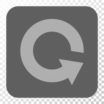 Rotate CCW Rounded Square Button Stock Illustration