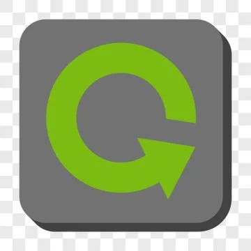 Rotate CCW Rounded Square Button 스톡 일러스트