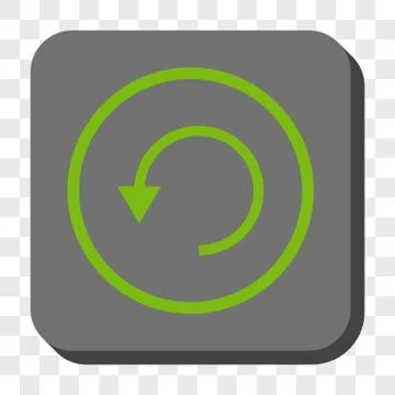 Rotate CCW Rounded Square Button Illustrazione stock
