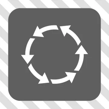 Rotate CCW Rounded Square Button Stock Illustration