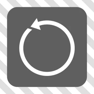 Rotate CCW Rounded Square Button Stock Illustration