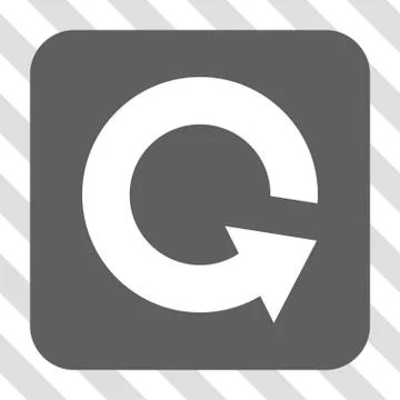 Rotate CCW Rounded Square Button 스톡 일러스트