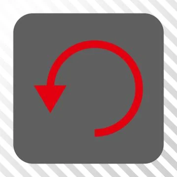 Rotate CCW Rounded Square Button Illustrazione stock
