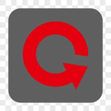 Rotate CCW Rounded Square Button Stock Illustration