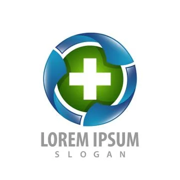 Rotate circle cross logo concept design. Symbol graphic template element vect イラスト素材