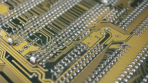Rotate Circuit Board Closeup. Stock-Footage 237744671