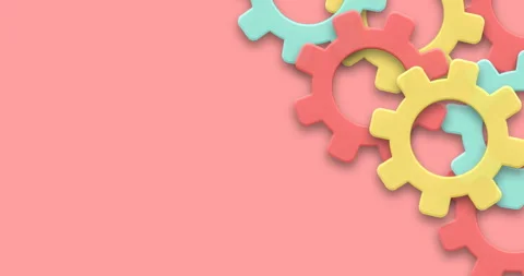 Rotate cogs gear motion background Stock Footage 101263210