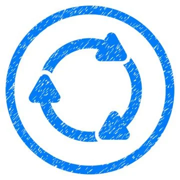 Rotate CW Rounded Grainy Icon Illustrazione stock