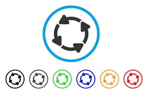 Rotate CW Rounded Icon Stock Illustration