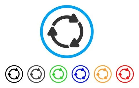 Rotate CW Rounded Icon Stock Illustration