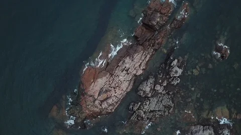 Rotate down to granite island Stock Footage 86542121