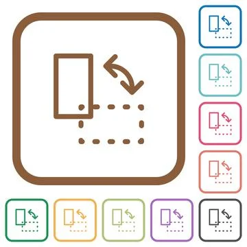 Rotate element simple icons Stock Illustration