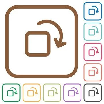 Rotate element simple icons イラスト素材