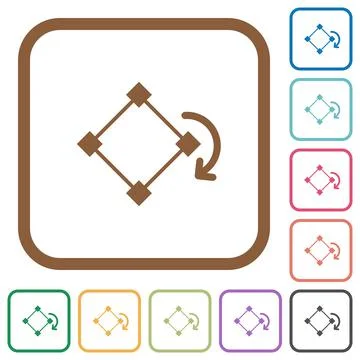Rotate element simple icons Stock Illustration