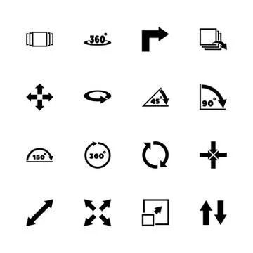 Rotate - Flat Vector Icons Stock Illustration