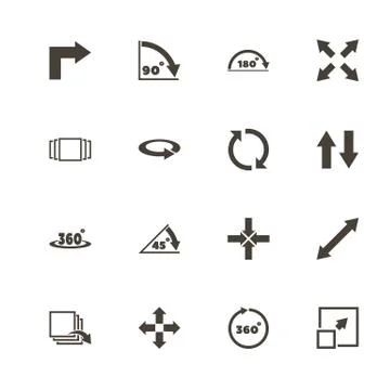 Rotate - Flat Vector Icons Stock Illustration
