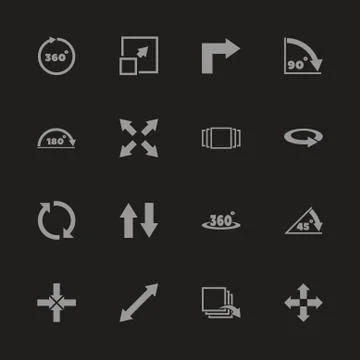 Rotate - Flat Vector Icons Stock Illustration