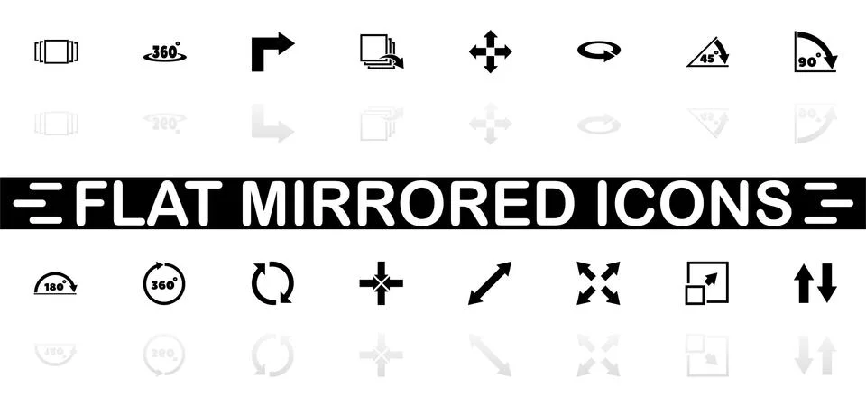 Rotate - Flat Vector Icons Stock Illustration