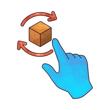Rotate Gesture illustration 스톡 일러스트