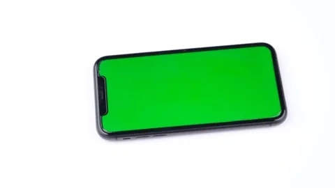 Rotate green screen phone Stock Footage 260162495