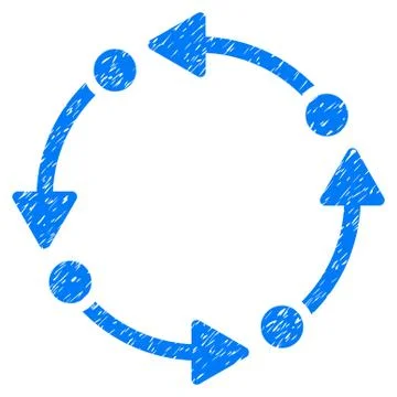 Rotate Grunge Icon Illustrazione stock