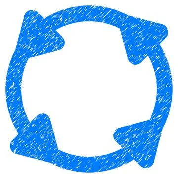 Rotate Grunge Icon Illustrazione stock